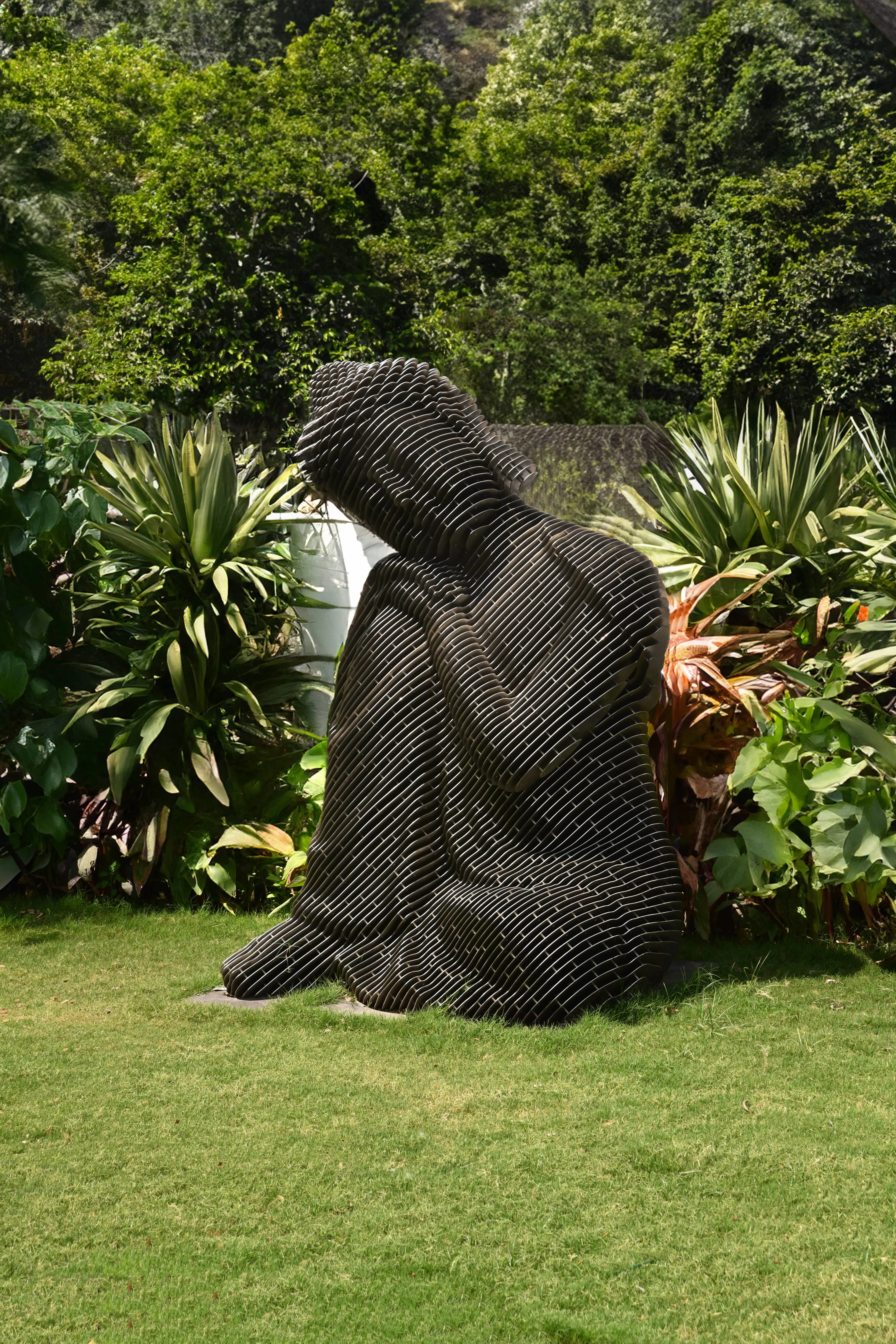 Buddha - Dreaming of Dharma — Stainless Steel with Satin/Brushed Finish sculpture by FormForge