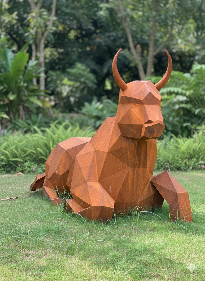Nandi Corten steel sculpture by FormForge