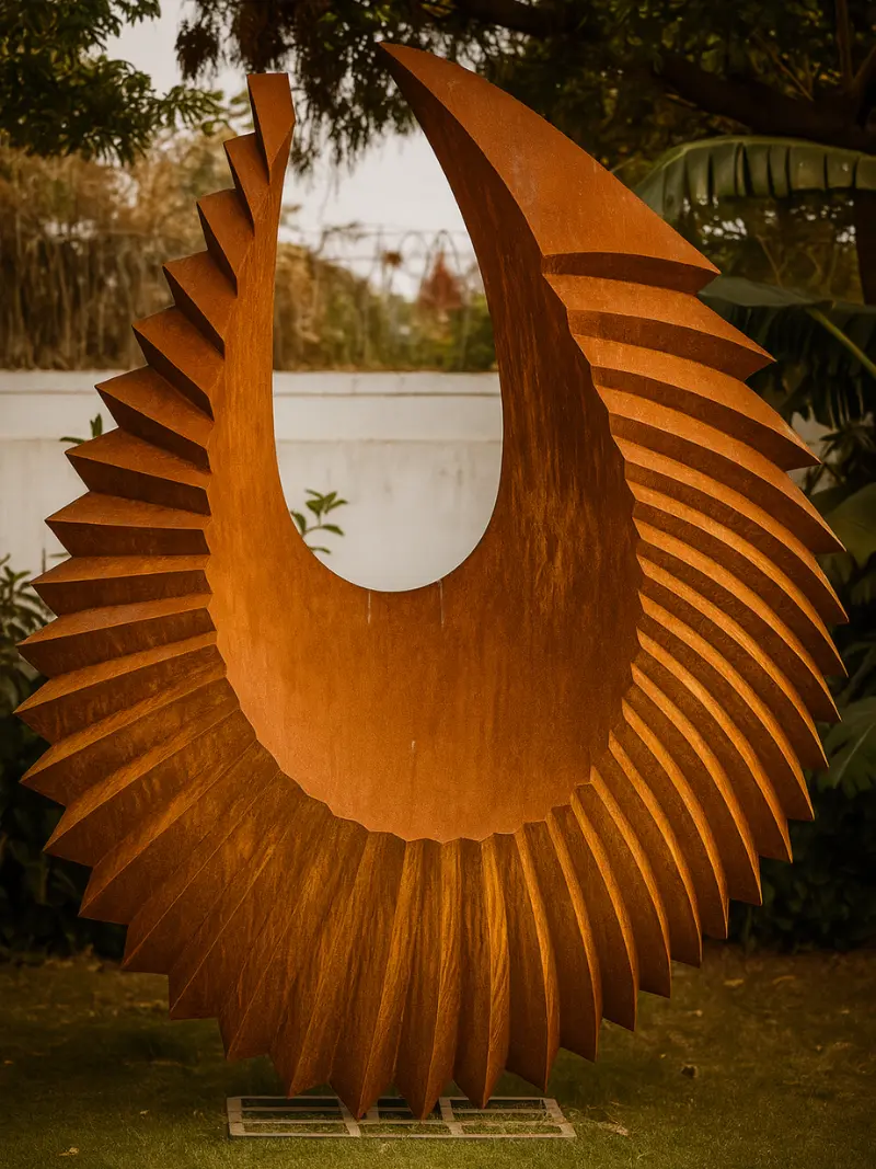 Winged sculpture art project, India