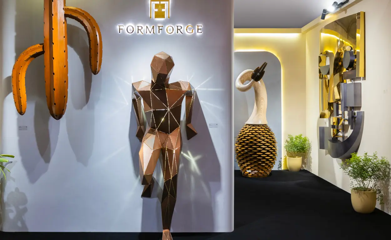 FormForge sculpture installation and studio craftsmanship