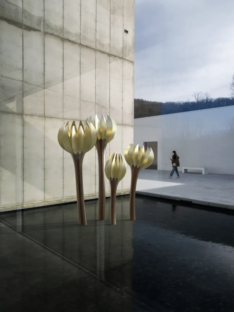 Bloom Sculpture in Delhi, India, 2021