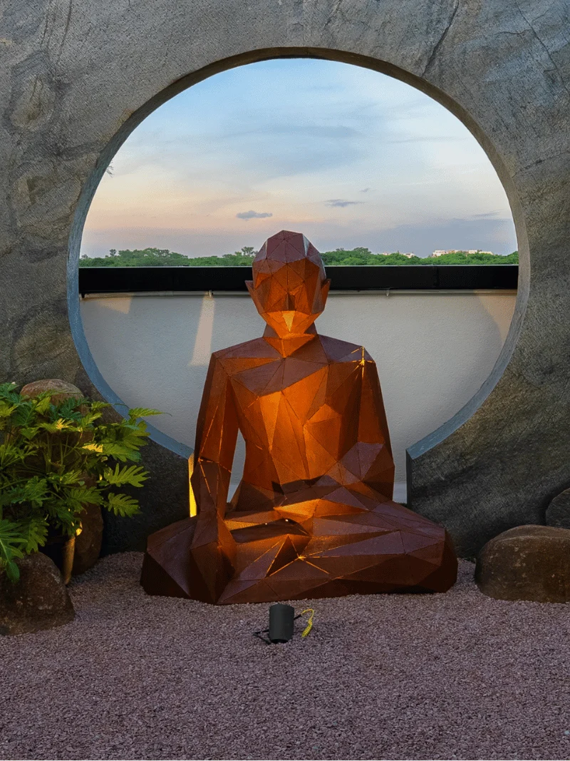 Buddha Sculpture in Bangalore, India, 2023