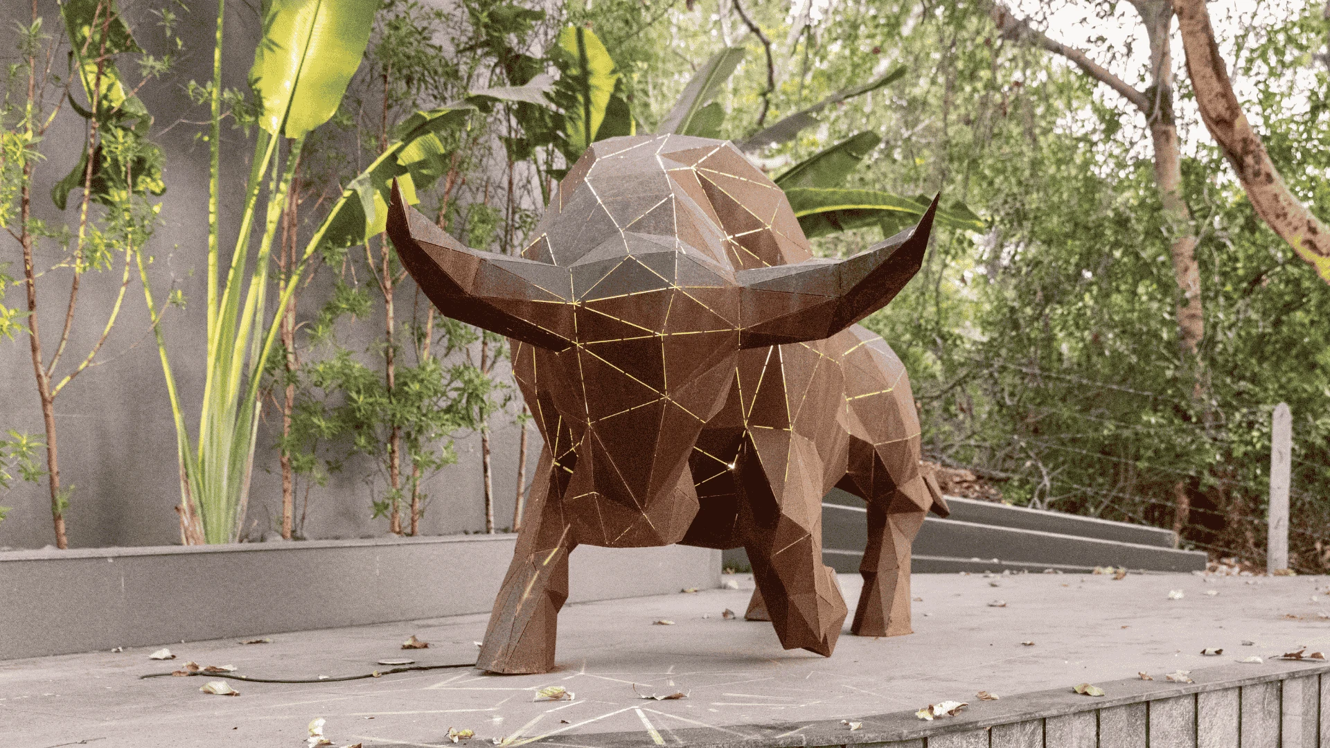 Hotel atrium sculpture by FormForge — hospitality art commission, India