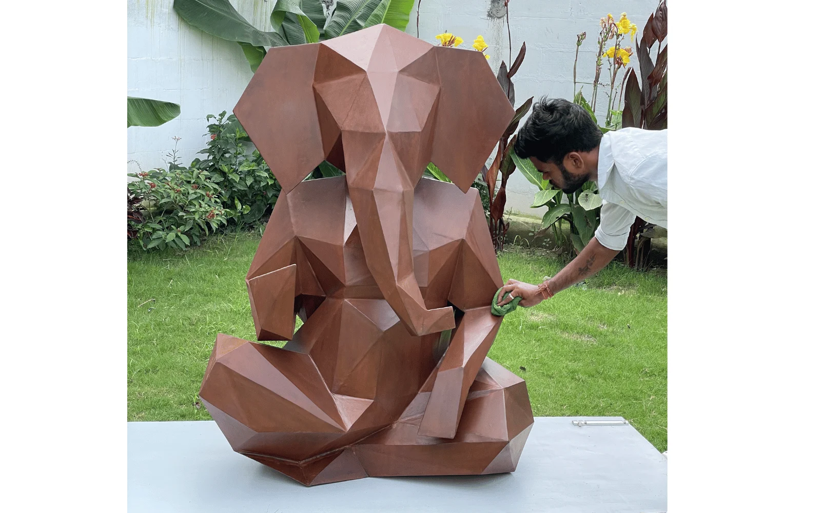 How to care for metal god idol sculptures