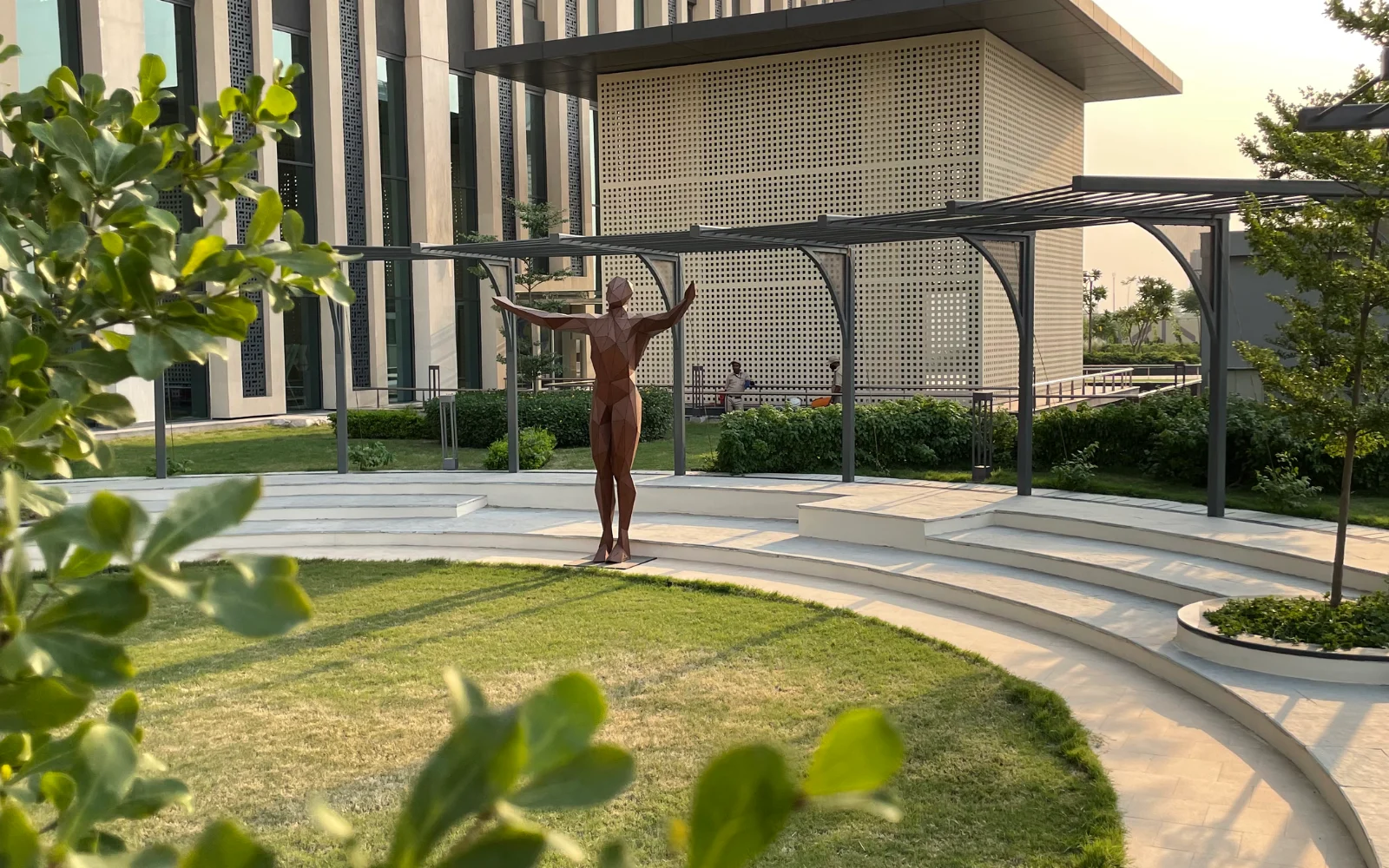 Architectural metal installation by FormForge — building-integrated metalwork commission, India