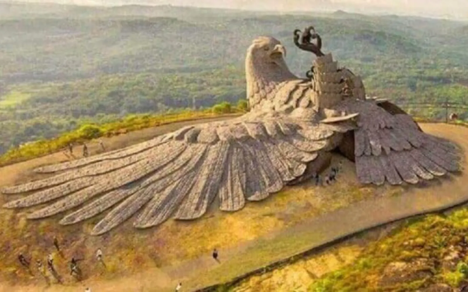 Monumental metal sculpture by FormForge — public art commission, India