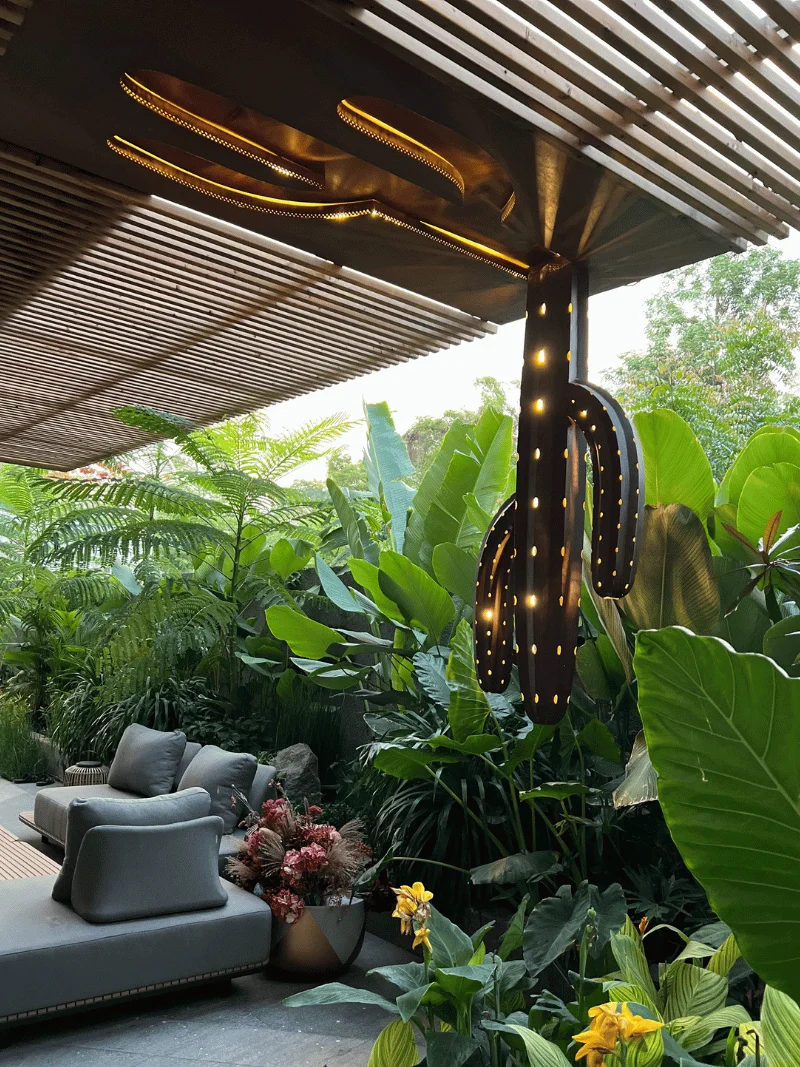 Inverted Cactus Sculpture in Hyderabad