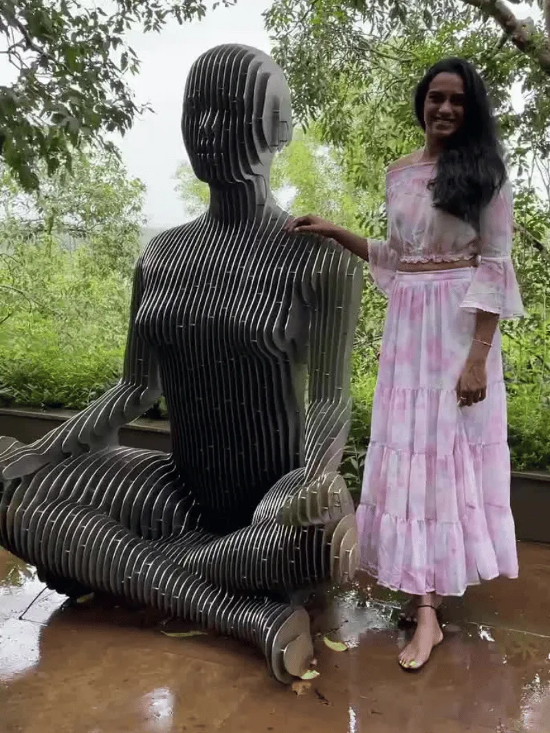 The Meditating Lady Sculpture in Goa, India, 2018
