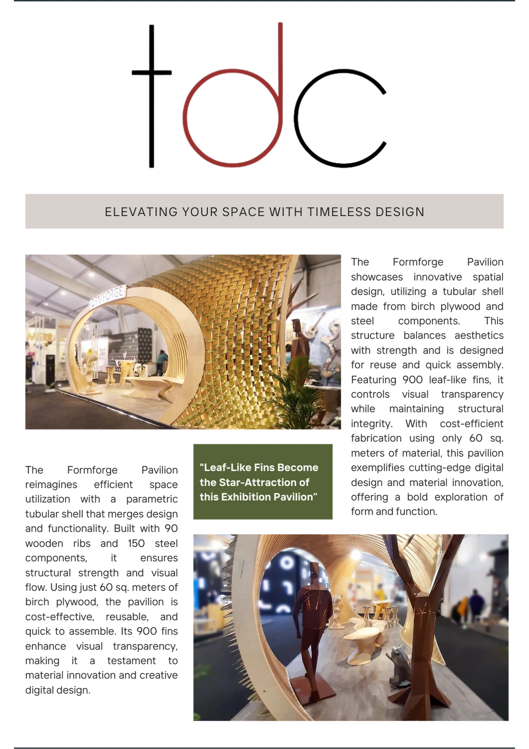 The Design Collective publication featuring FormForge