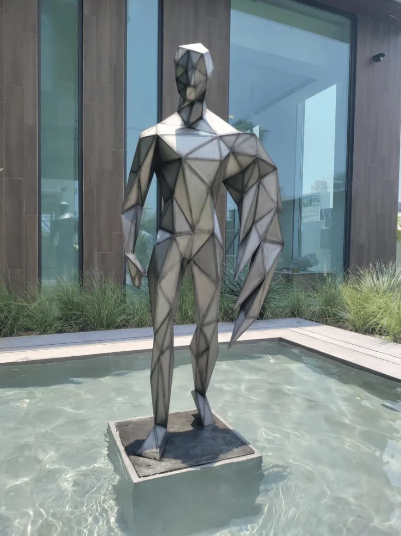 The Wing Man Sculpture in Dubai, UAE, 2024
